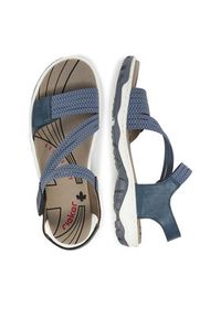 Rieker Sandały CEO-68871-14 Niebieski. Kolor: niebieski. Materiał: materiał #4