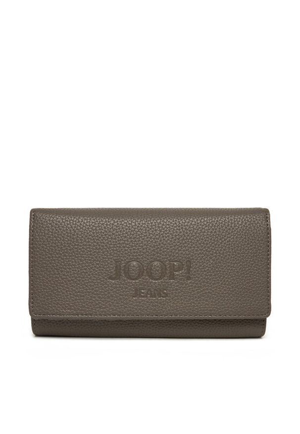 JOOP! Jeans Duży Portfel Damski 4130000869 Szary. Kolor: szary. Materiał: skóra
