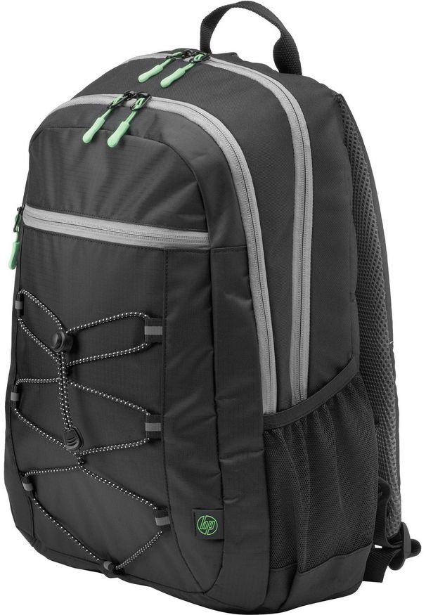 HP Active Backpack 15.6'' black/mint green. Materiał: tkanina