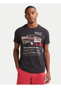Petrol Industries T-Shirt M-1050-TSR604 Czarny Regular Fit. Kolor: czarny. Materiał: bawełna