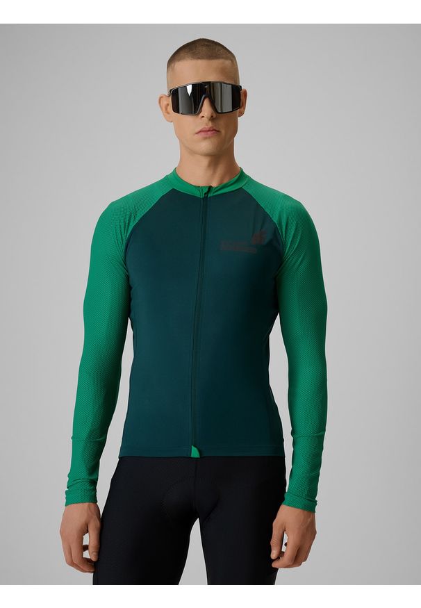 4f - 4F Longsleeve kolarski męski - zielony XXL. Kolor: zielony. Materiał: dzianina, skóra, materiał, włókno. Długość rękawa: długi rękaw. Długość: długie. Sport: kolarstwo
