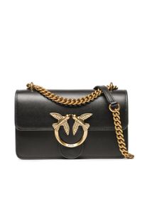 Pinko Torebka Love One Mini Dc PE 23 PLTT 100074 A0F1 Czarny. Kolor: czarny. Materiał: skórzane