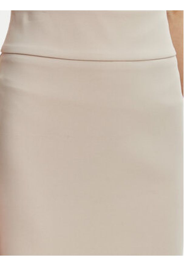 Rinascimento Spódnica ołówkowa CFC0128651003 Beżowy Slim Fit. Kolor: beżowy. Materiał: syntetyk