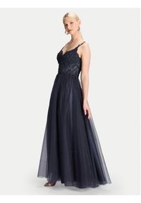 Hey Kyla Sukienka wieczorowa 5AK025HK Granatowy Regular Fit. Kolor: niebieski. Materiał: syntetyk. Styl: wizytowy #5