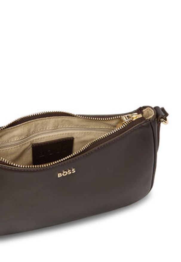 BOSS Torebka 50547773 Brązowy. Kolor: brązowy. Materiał: skórzane