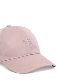Calvin Klein Czapka z daszkiem Embroidered Monogram Cap LV04K5024G Biały. Kolor: biały. Materiał: materiał, bawełna