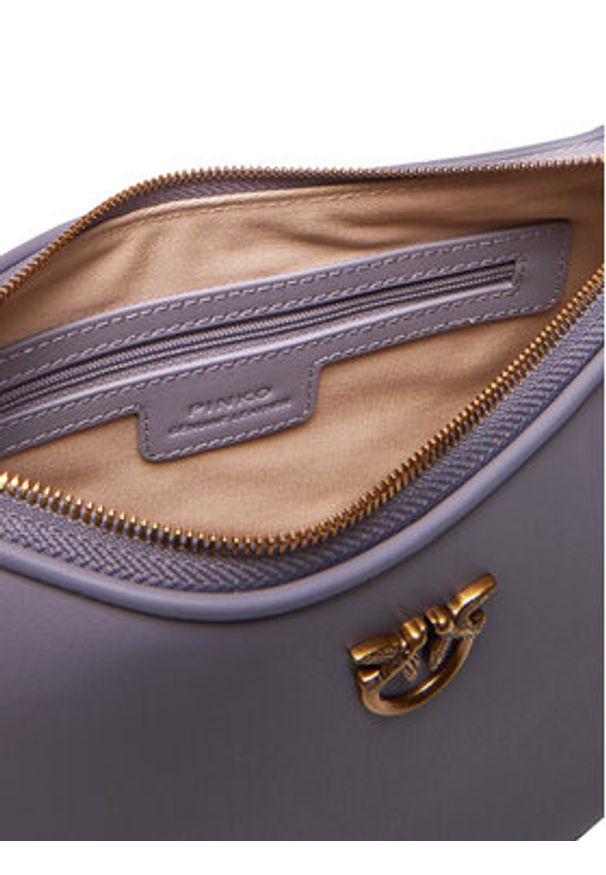 Pinko - PINKO Torebka Half Moon Mini Fl PE 25 PLTT 102790 A0F1 Fioletowy. Kolor: fioletowy. Materiał: skórzane