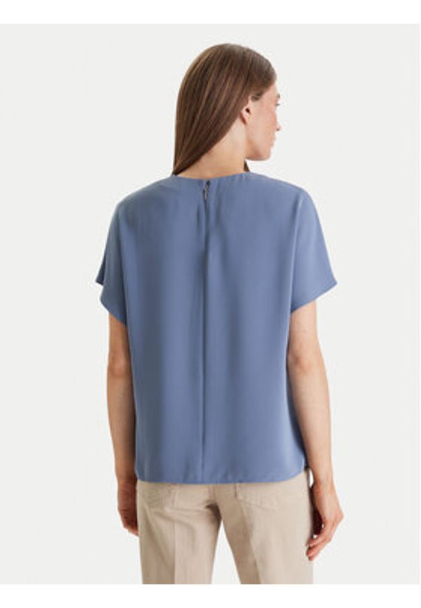 Calvin Klein Bluzka LV044E902G Błękitny Regular Fit. Kolor: niebieski. Materiał: syntetyk