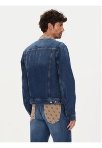 Guess Kurtka jeansowa M5YXN1 D5KT3 Granatowy Regular Fit. Kolor: niebieski. Materiał: bawełna #3