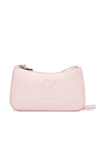 Calvin Klein Torebka Bold Ck Mini Bag LV04F1125G Różowy. Kolor: różowy. Materiał: skórzane #5