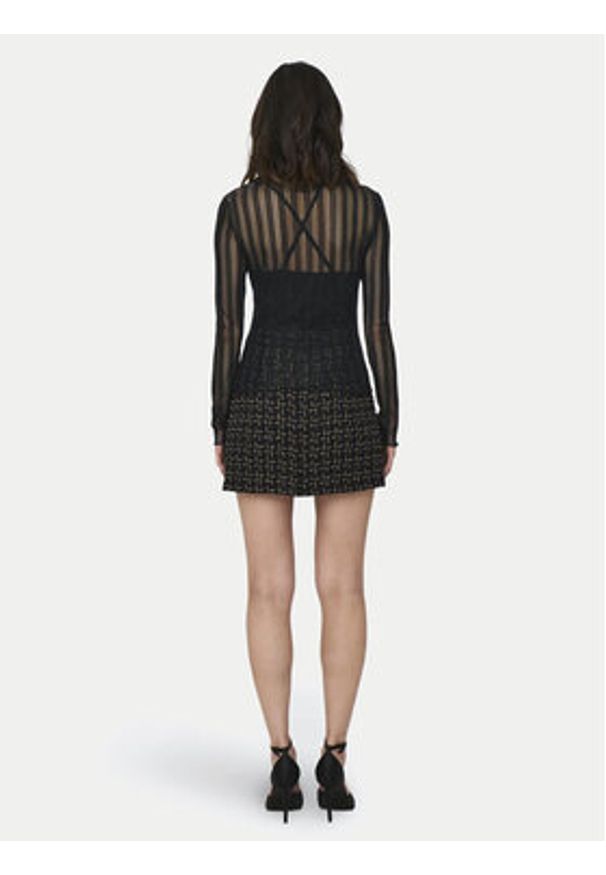 JDY Bluzka Vivy 15301743 Czarny Slim Fit. Kolor: czarny. Materiał: syntetyk