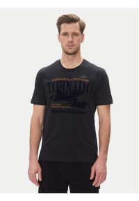 Aeronautica Militare T-Shirt 251TS2405J641 Granatowy Regular Fit. Kolor: niebieski. Materiał: bawełna