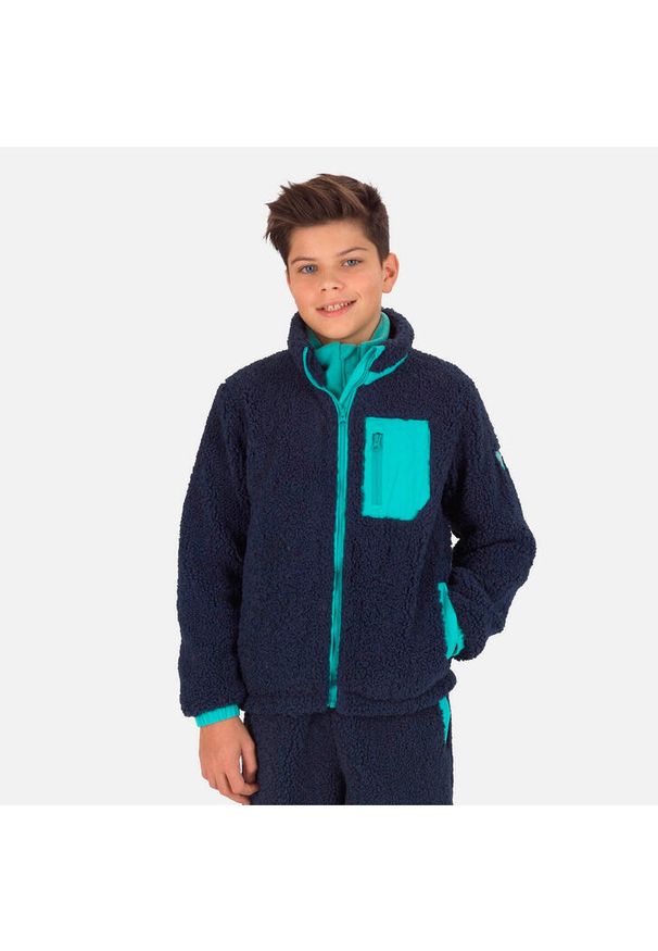 Bluza narciarska/na sanki dla dzieci Rossignol Junior Fleece granatowa. Kolor: niebieski. Sezon: zima. Sport: narciarstwo