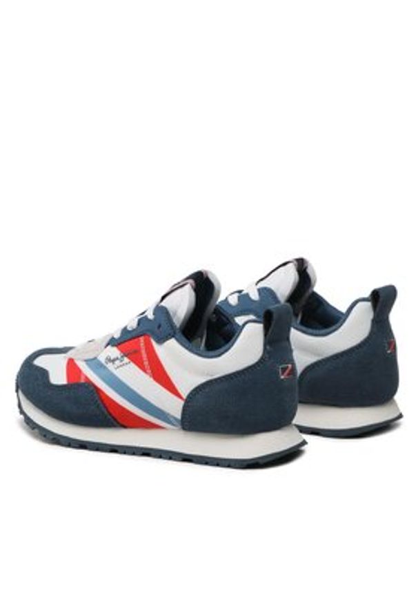 Pepe Jeans Sneakersy Foster Boy Print PBS30554 Niebieski. Kolor: niebieski. Materiał: materiał. Wzór: nadruk