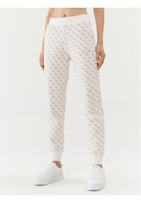 Guess Spodnie dresowe Debbi V3BB18 K7ON1 Biały Regular Fit. Kolor: biały. Materiał: bawełna, dresówka
