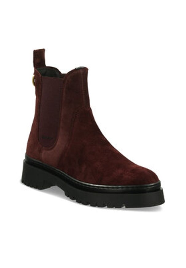 GANT - Gant Sztyblety 29553763 Bordowy. Kolor: czerwony. Materiał: zamsz, skóra