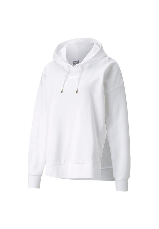 Puma - Bluza Z Kapturem Dla Kobiet. Typ kołnierza: kaptur. Kolor: biały