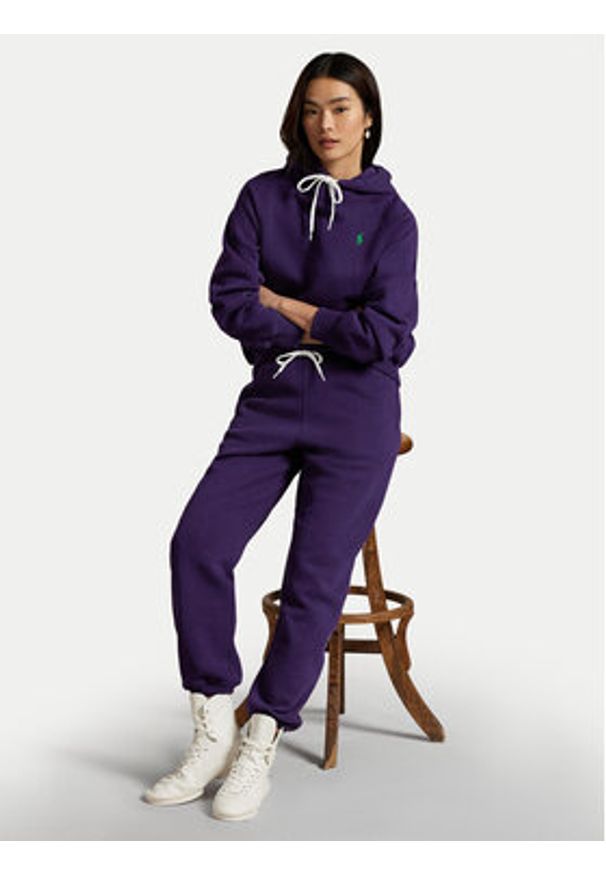 Polo Ralph Lauren Bluza 211971698006 Granatowy Relaxed Fit. Typ kołnierza: polo. Kolor: niebieski. Materiał: bawełna