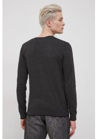 Jack & Jones Sweter bawełniany męski kolor szary. Okazja: na co dzień. Kolor: szary. Materiał: bawełna. Długość rękawa: długi rękaw. Długość: długie. Styl: casual #3