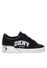 DKNY Sneakersy K1558006 Czarny. Kolor: czarny. Materiał: skóra