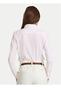 Polo Ralph Lauren Koszula Oxford 211664416 Różowy Slim Fit. Typ kołnierza: polo. Kolor: różowy. Materiał: bawełna #4