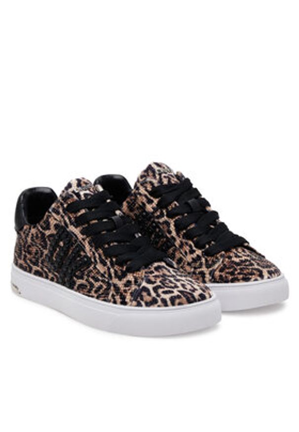 DKNY Sneakersy K1569921 Brązowy. Kolor: brązowy. Materiał: skóra