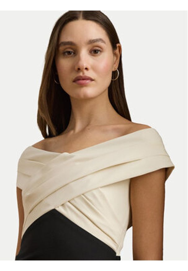 Lauren Ralph Lauren - LAUREN RALPH LAUREN Sukienka koktajlowa 253963476001 Czarny Slim Fit. Kolor: czarny. Materiał: syntetyk. Styl: wizytowy