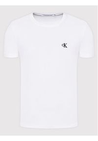 Calvin Klein Jeans T-Shirt Tee Shirt Essential J30J314544 Biały Slim Fit. Kolor: biały. Materiał: bawełna