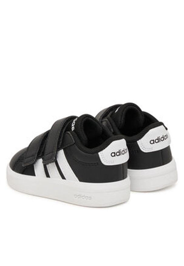 Adidas - adidas Sneakersy Grand Court 3.0 HP3535 Czarny. Kolor: czarny. Materiał: skóra