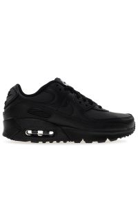 Buty młodzieżowe Nike Air Max 90 Leather CD6864-028 - czarne. Okazja: na co dzień. Kolor: czarny. Materiał: skóra, guma, syntetyk. Szerokość cholewki: normalna. Model: Nike Air Max 90, Nike Air Max