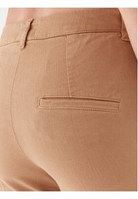 Marella Spodnie materiałowe Rapid 2331361237200 Brązowy Regular Fit. Kolor: brązowy. Materiał: materiał, bawełna #4
