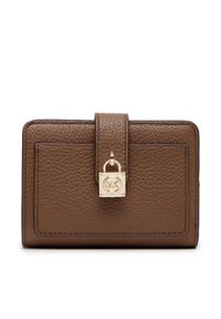MICHAEL Michael Kors Mały Portfel Damski 32S5GETD1L Brązowy. Kolor: brązowy. Materiał: skóra