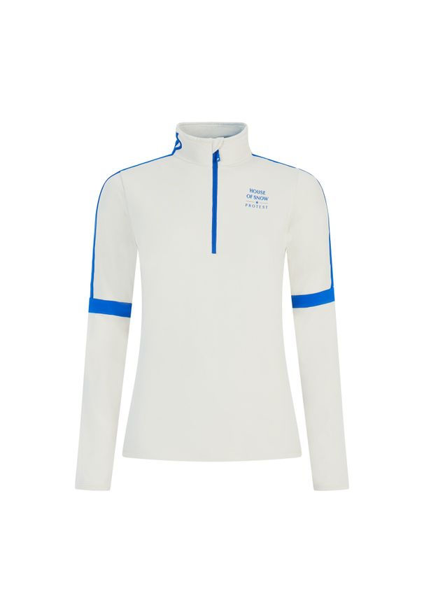 Damski polar Protest Carly. Kolor: biały. Materiał: polar. Sezon: zima. Sport: narciarstwo