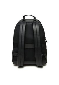 TOMMY HILFIGER - Tommy Hilfiger Plecak Th Monogram Backpack AM0AM13071 Czarny. Kolor: czarny. Materiał: skóra