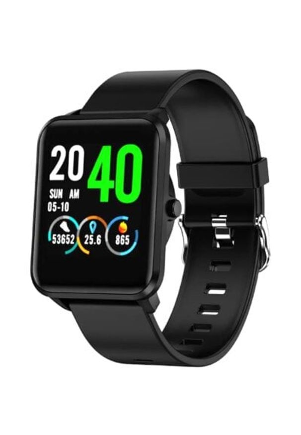 Bemi - Smartwatch BEMI Kix Czarny. Rodzaj zegarka: smartwatch. Kolor: czarny. Styl: sportowy