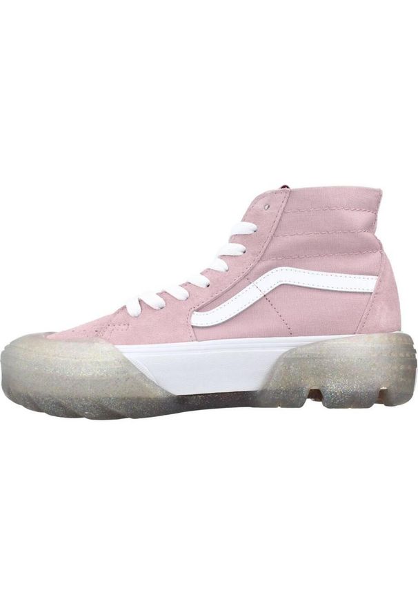 Tenisówki Vans Model Sk8-hi Tapered Kolor Rose. Kolor: różowy. Materiał: tkanina, skóra