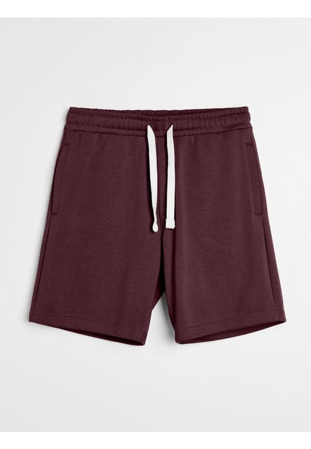 Sinsay - Szorty - bordowy. Kolor: czerwony
