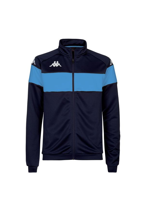 Kurtka z dresu Kappa Dacone. Kolor: niebieski. Materiał: dresówka. Sport: piłka nożna, fitness