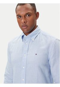 TOMMY HILFIGER - Tommy Hilfiger Koszula MW0MW40704 Błękitny Regular Fit. Kolor: niebieski. Materiał: bawełna #5