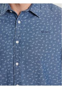 Pepe Jeans Koszula Crawston PM308016 Niebieski Slim Fit. Kolor: niebieski. Materiał: bawełna #4