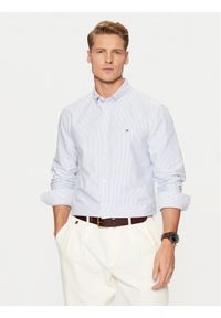 TOMMY HILFIGER - Tommy Hilfiger Koszula MW0MW36238 Niebieski Regular Fit. Kolor: niebieski. Materiał: bawełna