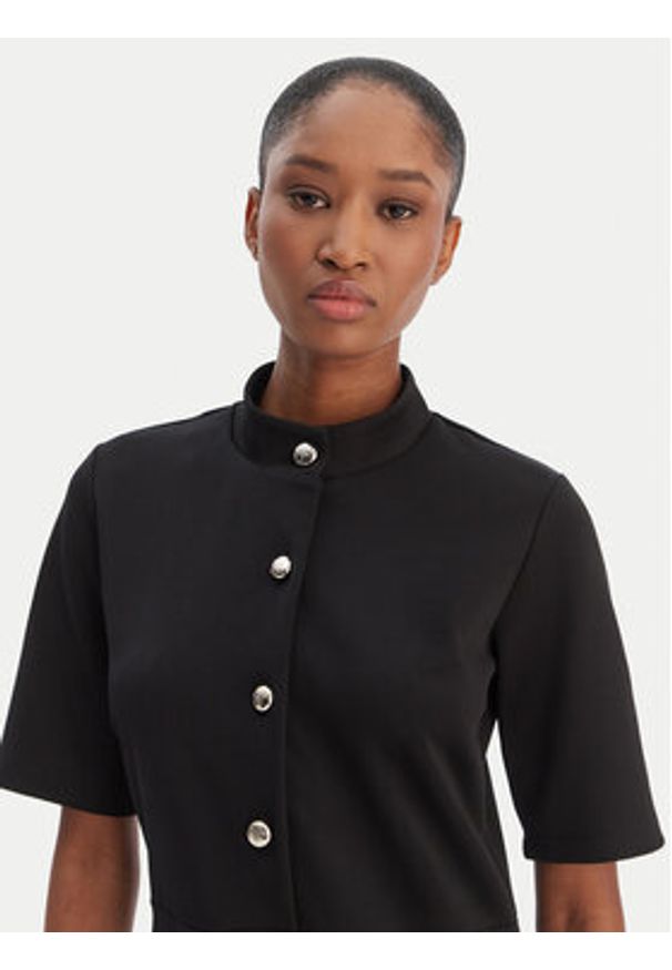 JOOP! Sukienka codzienna Tibra 10100209 Czarny Regular Fit. Okazja: na co dzień. Kolor: czarny. Materiał: syntetyk. Typ sukienki: proste. Styl: casual