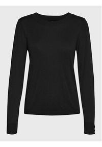 Vero Moda Sweter Silky 10268010 Czarny Regular Fit. Kolor: czarny. Materiał: wiskoza #2