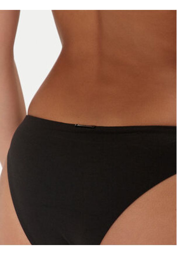 Calvin Klein Swimwear Dół od bikini KW0KW02740 Czarny. Kolor: czarny. Materiał: syntetyk