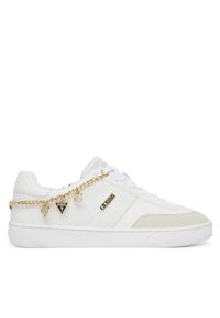 Guess Sneakersy FLTNAO LEA12 Biały. Kolor: biały. Materiał: skóra