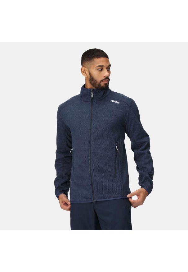 Regatta - Polar turystyczny męski Torrens. Kolor: niebieski. Materiał: poliester, polar. Sport: turystyka piesza