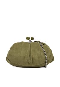 Weekend Max Mara Torebka 2525516164650 Khaki. Kolor: brązowy. Materiał: skórzane, zamszowe