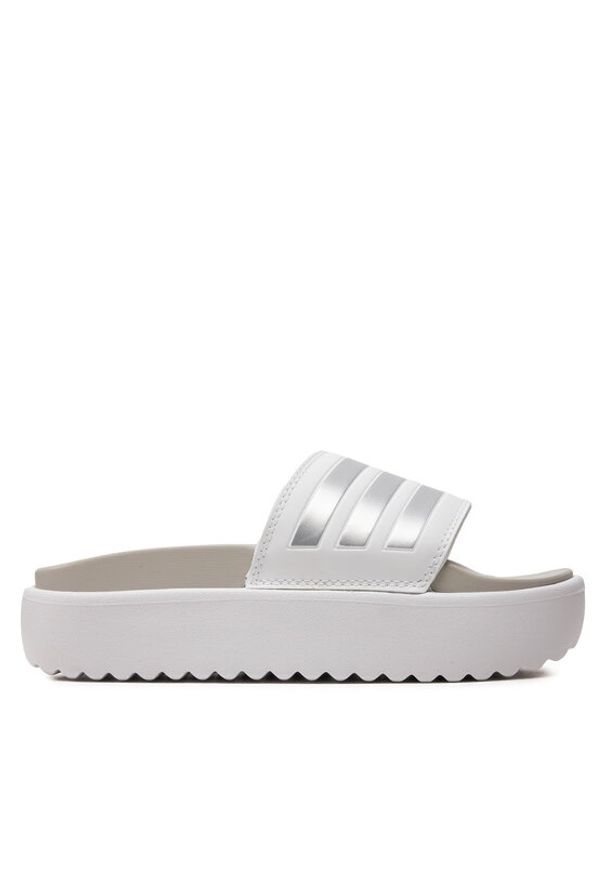 Adidas - adidas Klapki adilette Platform Slides IE9703 Biały. Kolor: biały. Obcas: na platformie