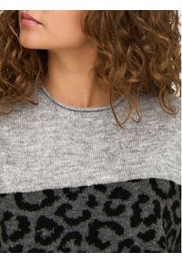only - ONLY Sweter Jade 15294969 Szary Regular Fit. Kolor: szary. Materiał: syntetyk #3