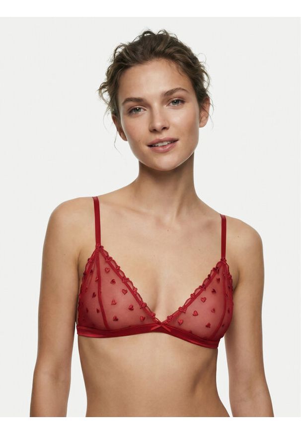 Guess Biustonosz braletka O6RC04 KC600 Czerwony. Kolor: czerwony. Materiał: syntetyk